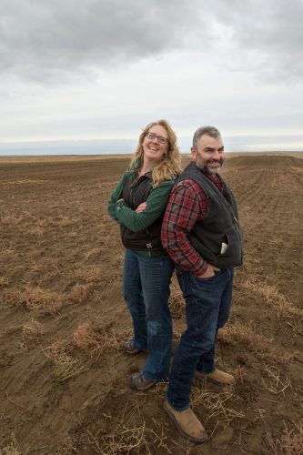Montana farmers Doug and Anna Crabtree. Photo: Courtesy of Vilicus Farms
